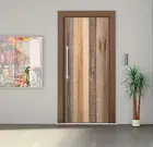 DIY 3D Наклейка на стену роспись спальня домашний декор плакат ПВХ деревянный узор водостойкая дверная Наклейка 77*200 см