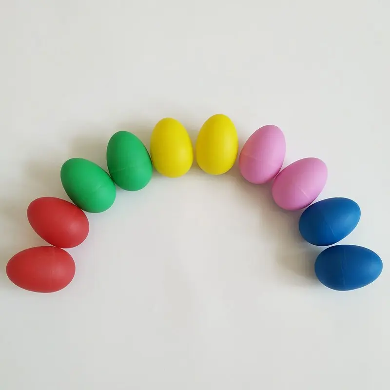 12 шт Пластиковые яичные шейкеры набор 6 Ударные музыкальные яйца Маракас Детские