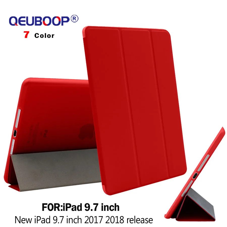 QEUBOOP съемный чехол для нового iPad 9 7 дюймов 2017 2018 релиз ультра тонкий умный флип из