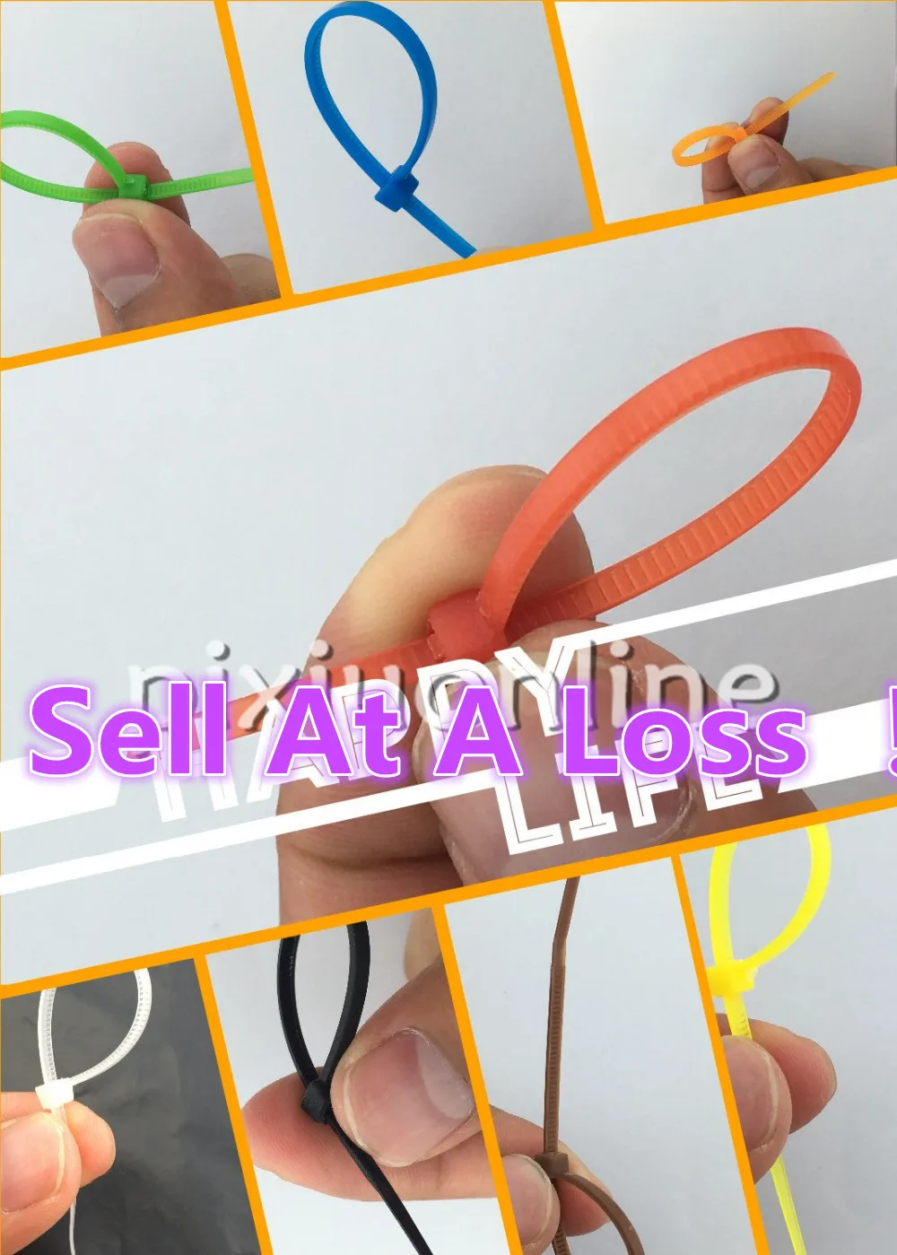 

600Pcs/pack DS111B 3*100mm Colorful Factory Standard Self-locking Plastic Nylon Cable Ties Wire Zip Tie Sell At A Loss USA