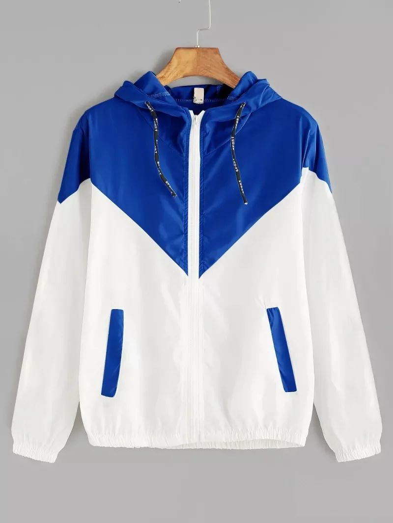 Летние Для женщин Основные куртки спортивные Повседневное карманы на молнии
