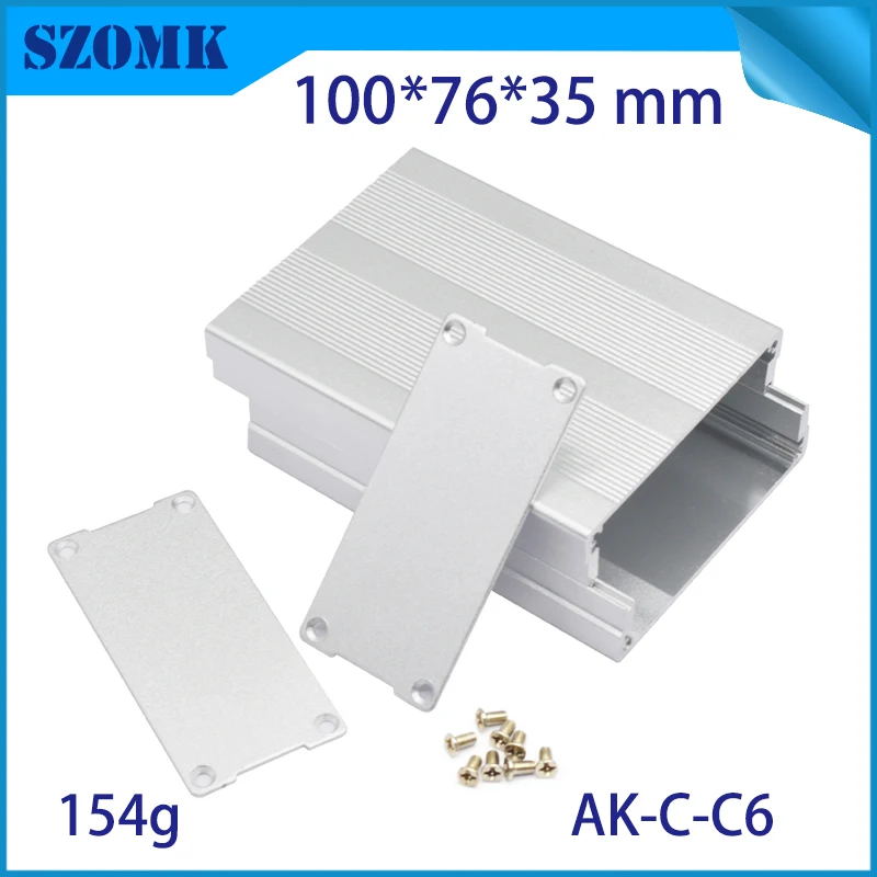 

4pcs/lot aluminium enclosure electronics Customized aluminum junction box pcb enclosure electrical project 36(H)x76(W)x100(L)mm