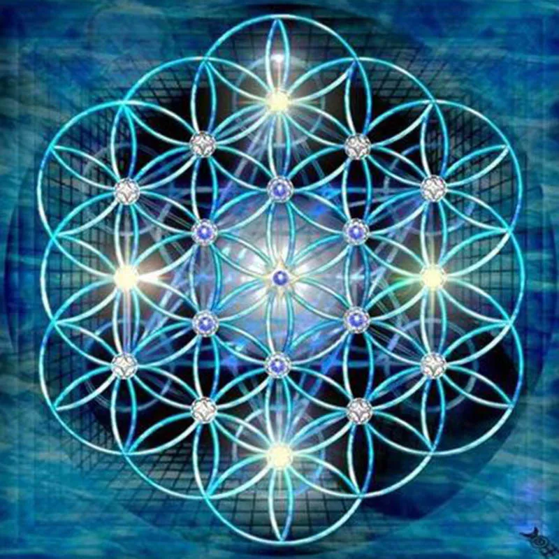 Full Diamond Needlework Diy Painting Kit 3D Cross Stitch Embroidery Universe Meditation Mandala Series RS30 | Дом и сад