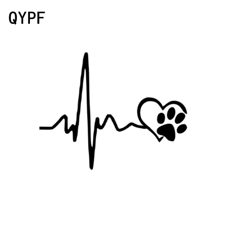 QYPF 14 см * 11 модный виниловый автомобиль с рисунком сердцебиения спасательной
