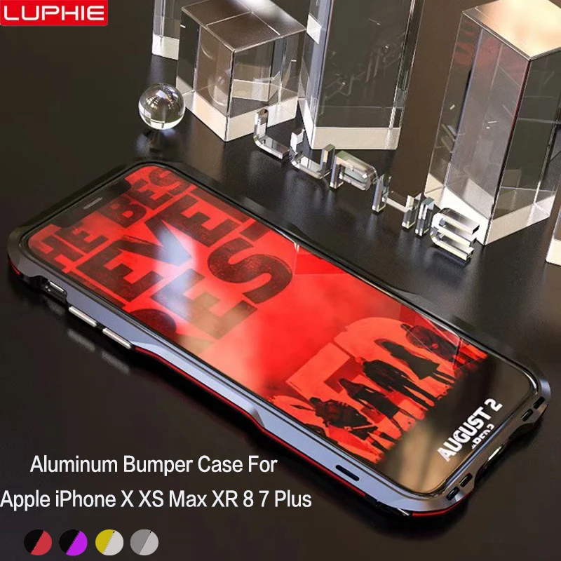 Чехол для телефона Luphie Apple iPhone 11 Pro X XS Max XR 8 7 Plus армированный Алюминиевый