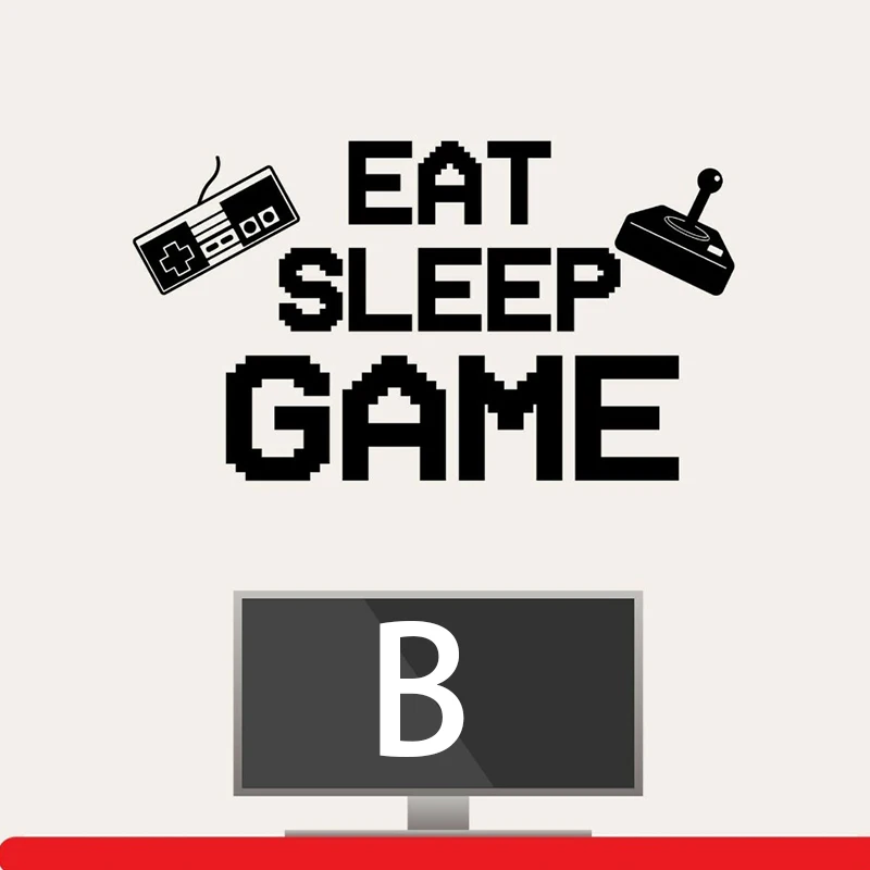 Игровая игра Eat Sleep для мальчиков и девочек детская спальня наклейки на стену