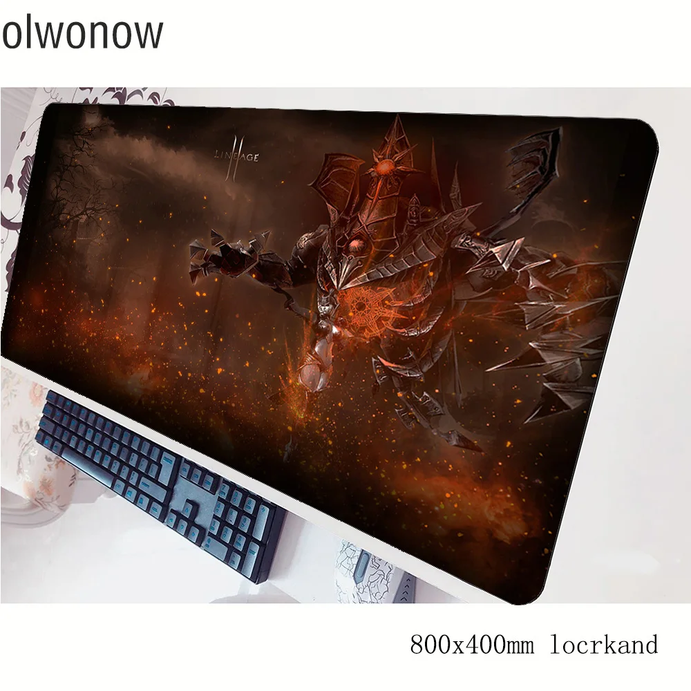 Lineage 2 коврик для мыши gamer 3d 800x400x3 мм игровой Большой HD блокнот с рисунком