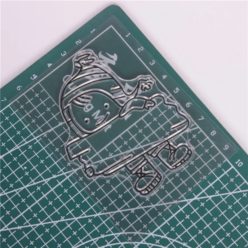 DLKSDI мультфильм мальчик прозрачный силиконовый штамп DIY уплотнения