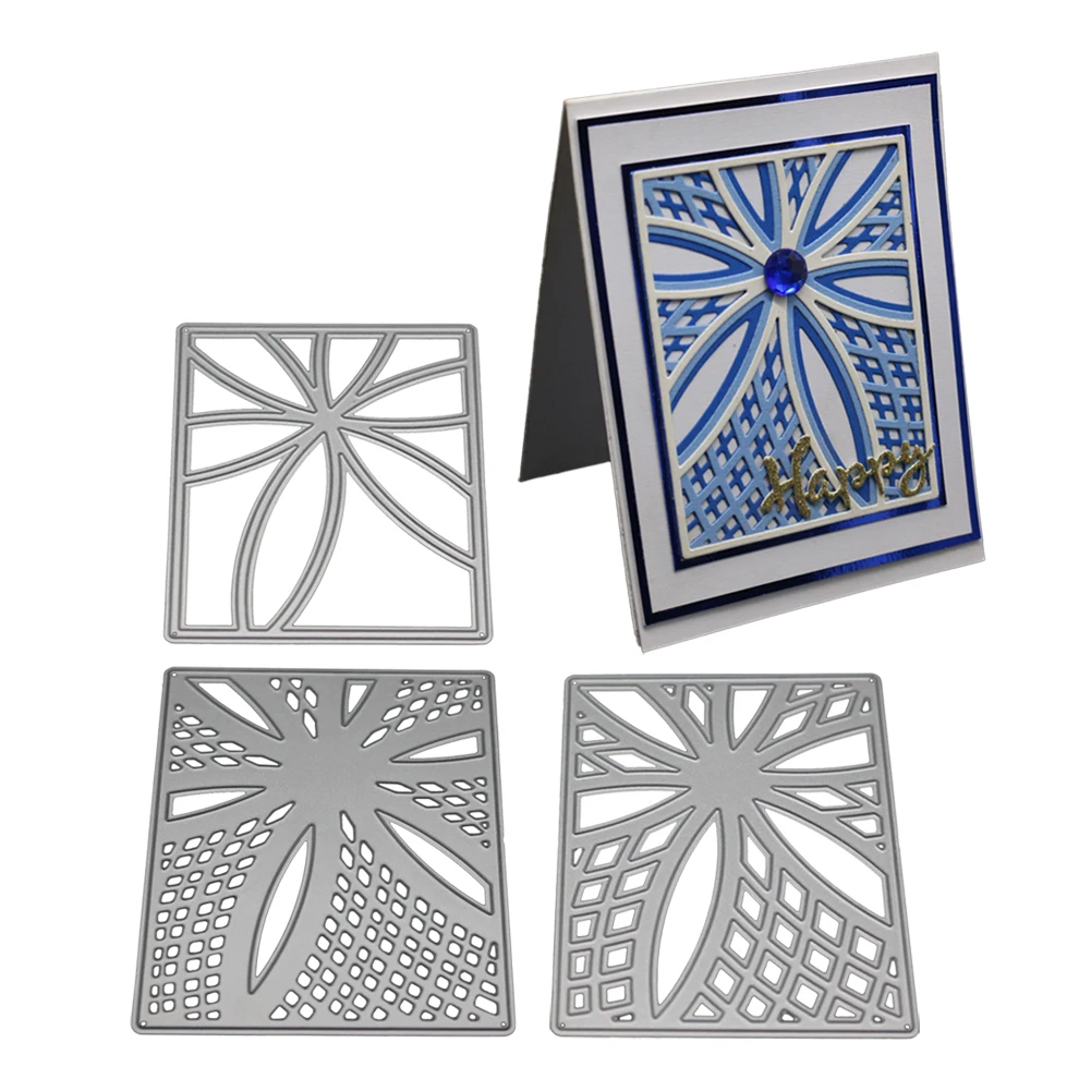 Пресс формы для фона Прямоугольные рамки металлический трафарет и штампы сделай