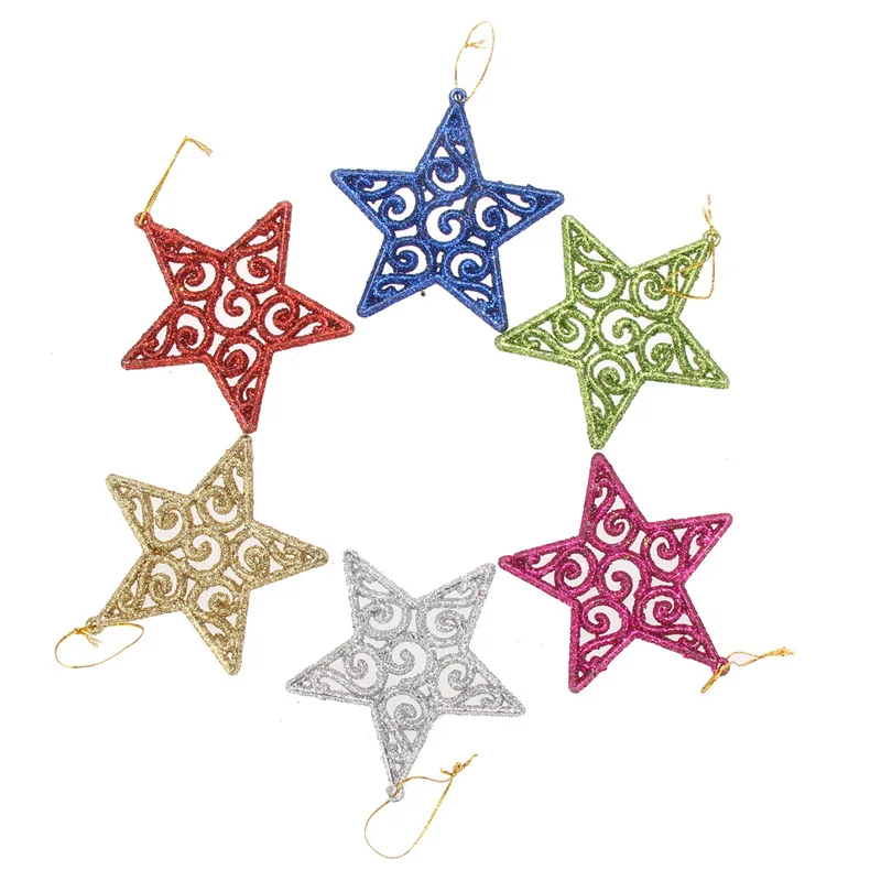 Новый дизайн 6 шт Пять звезд в форме рождественской елки украшения для вечеринки