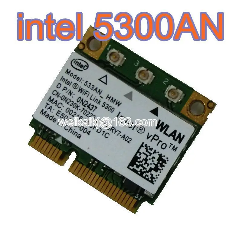 Беспроводная Wlan карта Intel Wi Fi Link 5300 450 Мбит/с 802.11a/b/g 2 4/5 0 ГГц|wifi link 5300|intel wifi 5300intel |