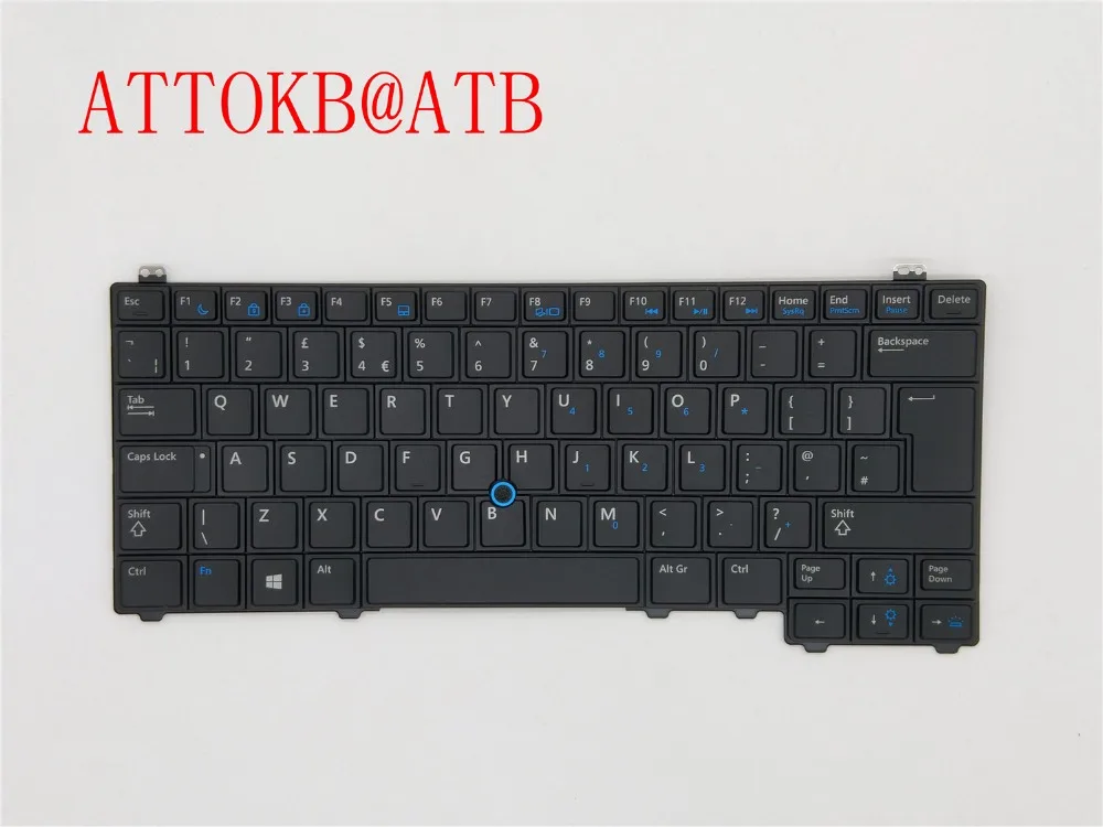 Новая клавиатура BR/UK/US для ноутбука DELL Latitude E5440 Y4H14 бразильская/английская