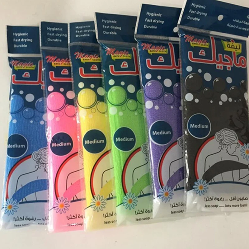 1 шт. гель для душа пенки длинное нейлоновое полотенце моющее заднюю часть мягкие