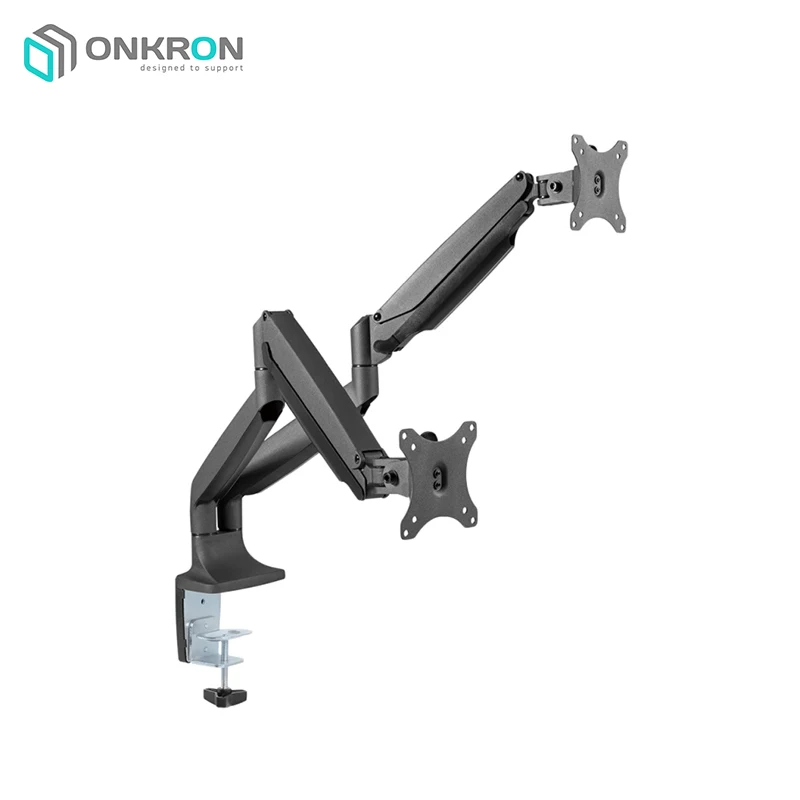 Настольный кронштейн газлифт для двух мониторов ONKRON G200|Кронштейны ТВ| |