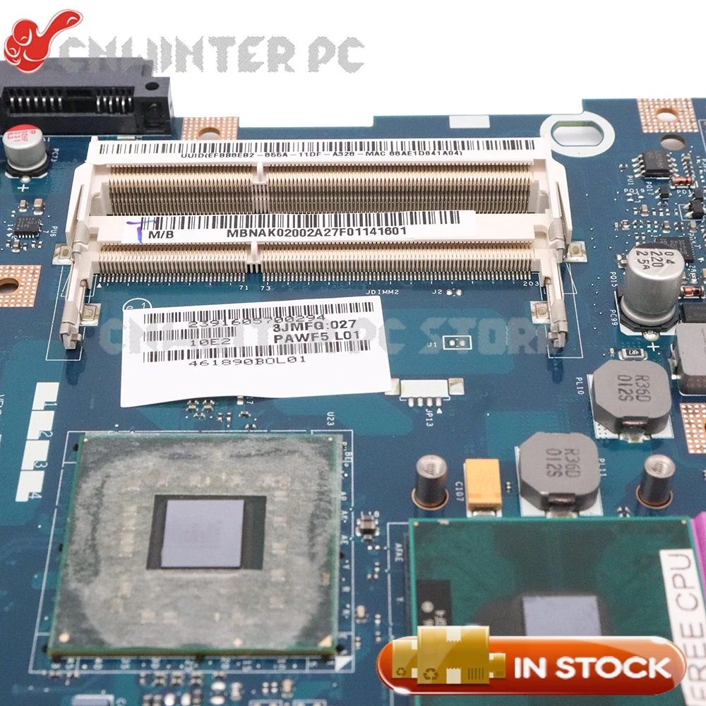 NOKOTION для ноутбука Acer 5734 5734Z материнская плата PAWF5 MBNAK02002 GL40 DDR3 бесплатный