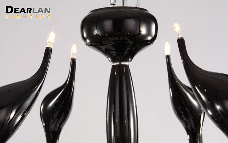 

Modern White Swan Chandelier Light / Lamp / Lighting Fixture Black Swan Hanging Suspension Drop Light SW L12