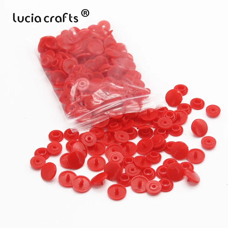 Lucia crafts 100 компл./лот Пластик кнопки папка пряжки ювелирные изделия DIY чехол для