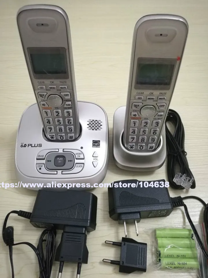 KX TG4021 Dect 6.0 цифровой беспроводной телефон с автоответчиком Системы Беспроводная