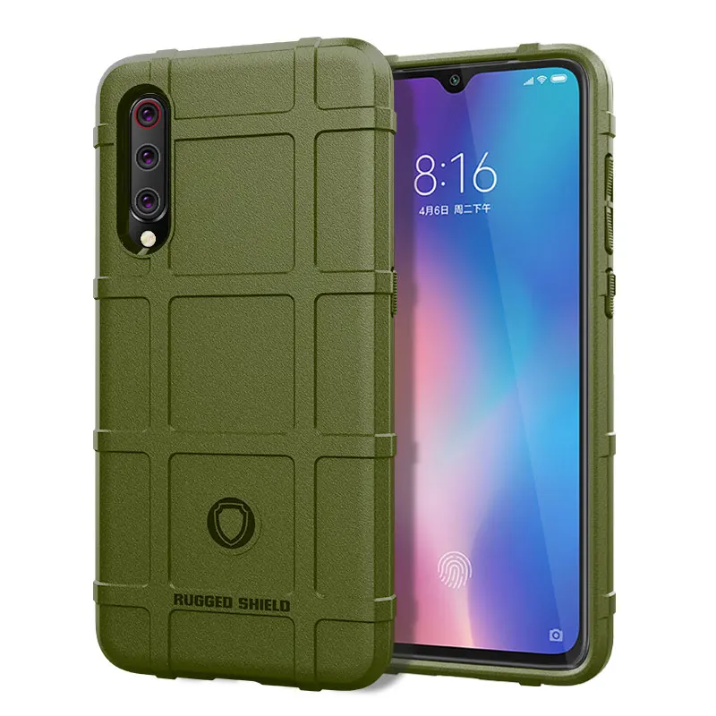 Чехол-накладка для Xiaomi mi 9 ударопрочный ТПУ кожаный мягкий в ассортименте. |