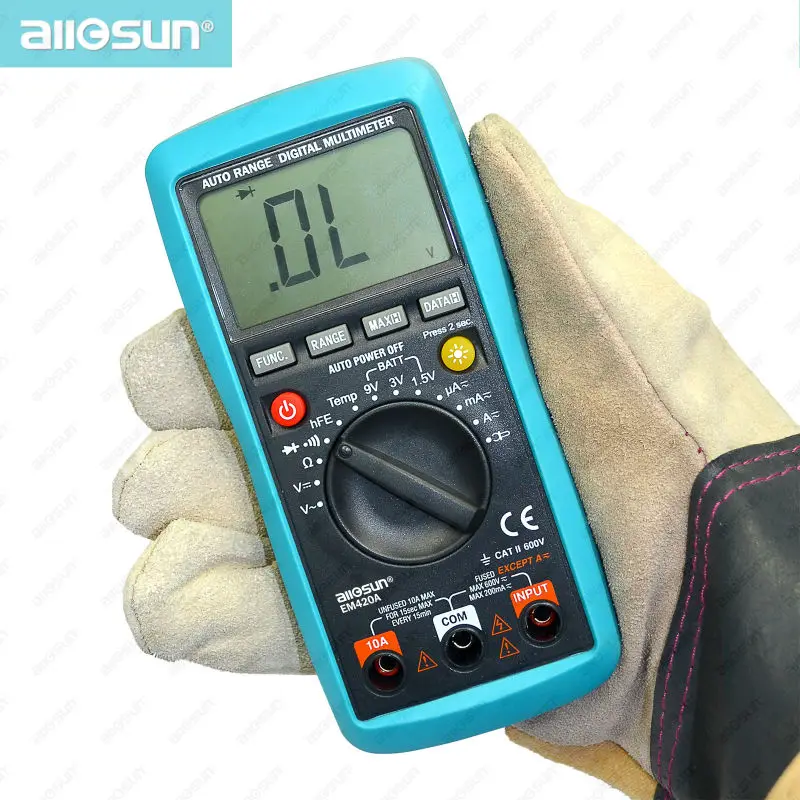 Мультиметр с токовым зажимом зонда AC/DC напряжение температура. Непрерывность