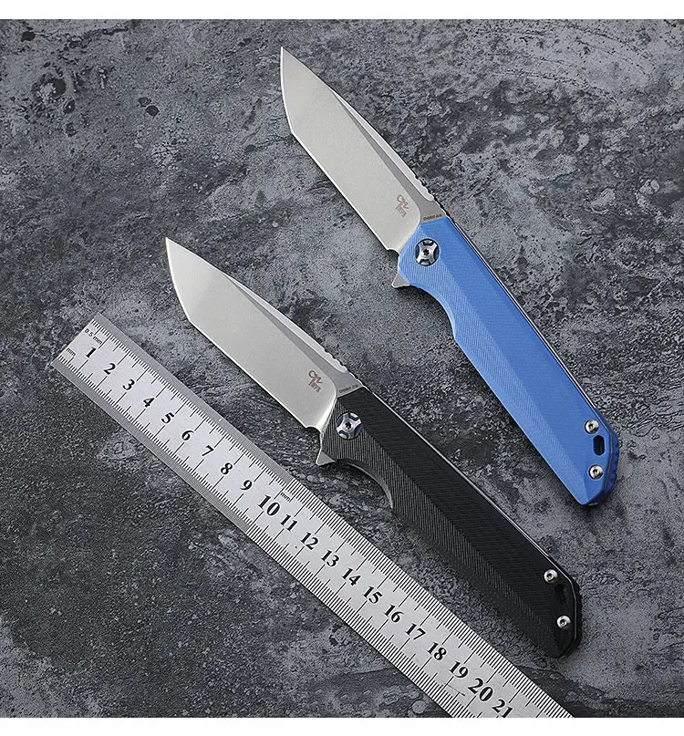 CH D2 стальной складной нож G10 Ручка шарикоподшипник кувыркающийся Открытый Кемпинг Охота Рыбалка карманный инструмент EDC 3507