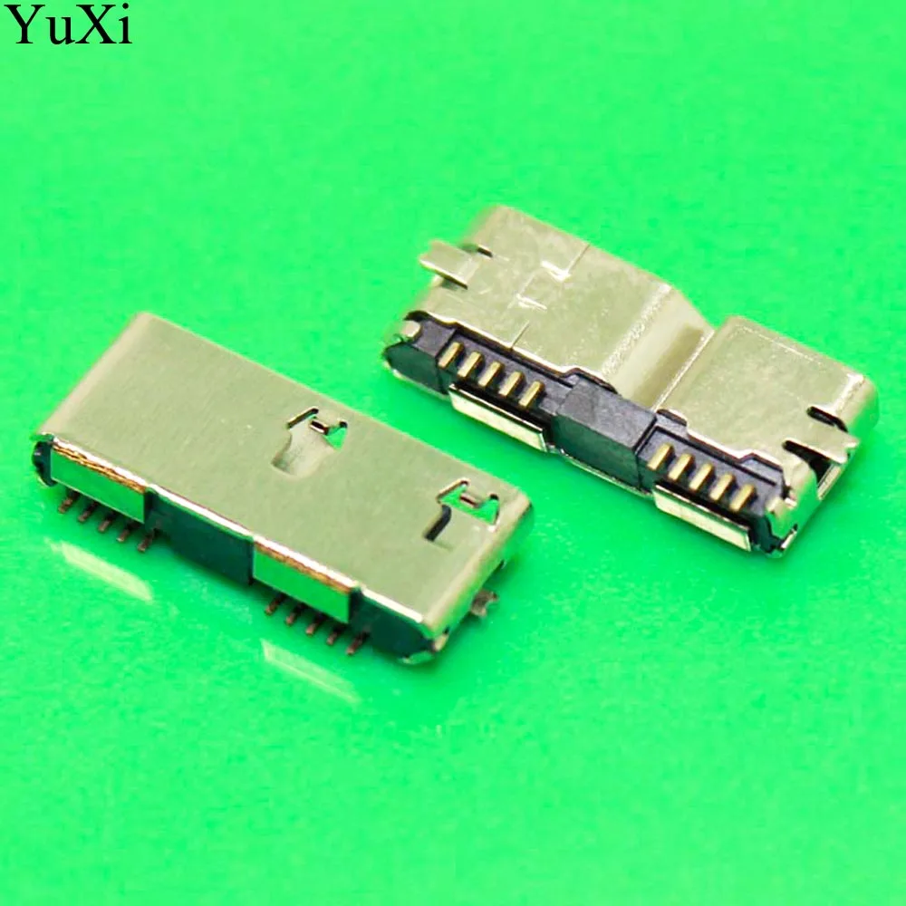 YuXi MICRO USB 3 0 10 P/10pin гнездо штепсельное SMT мобильный разъем интерфейса жесткого