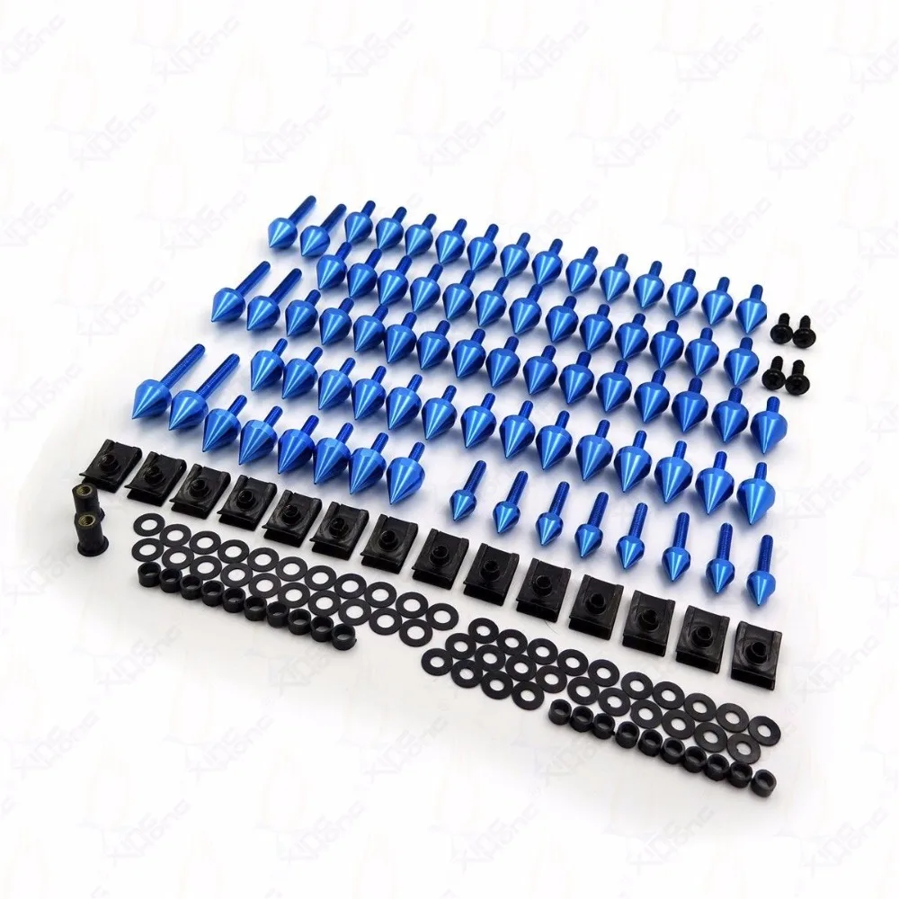 

Universal Motorcycle Sportbike Fairing Windscreen Bolts Kit Fastener Clips Spike Screws Pack For Suzuki Katana 1100 600 750