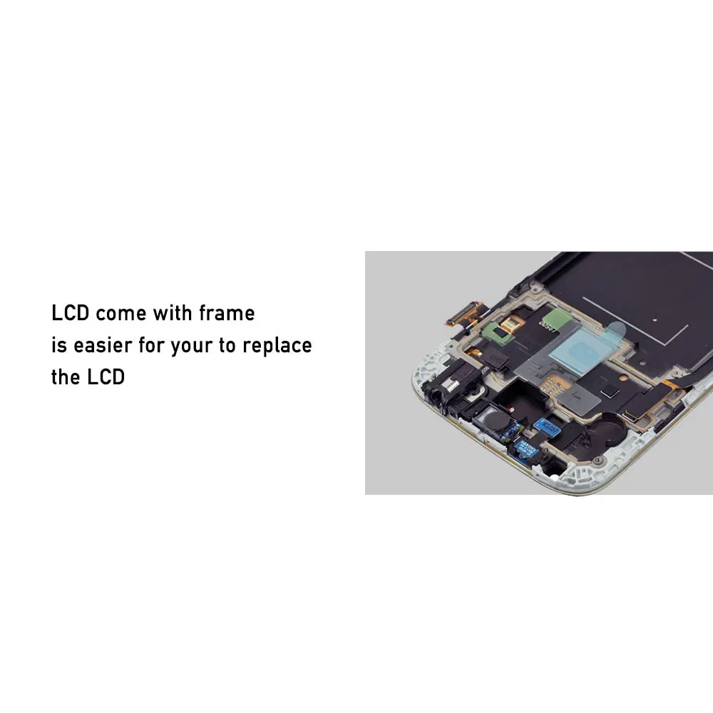 Сменный ЖК экран для samsung S4 lcds с рамкой galaxy s4 дисплей удобный GT i9505 i9500 i9506|Экраны