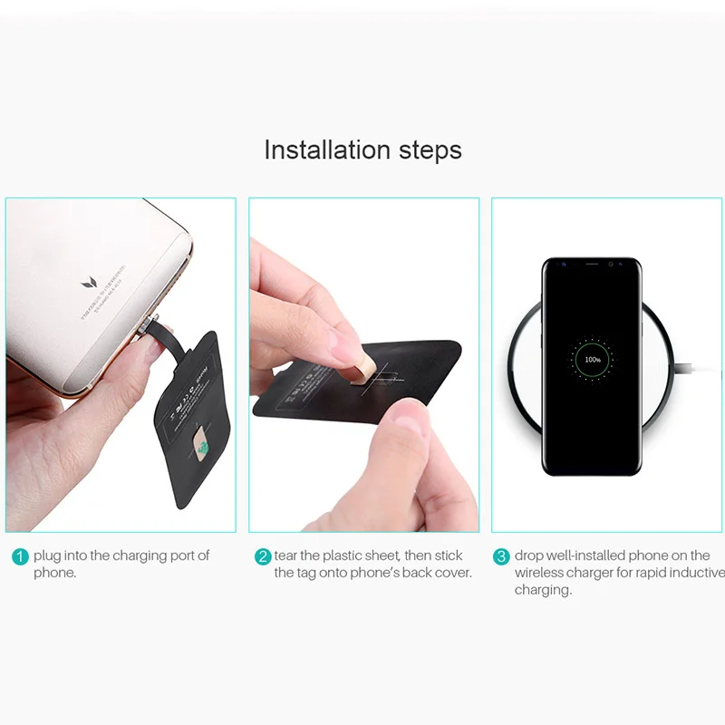 Nillkin Qi Беспроводная зарядка для iPhone 6 7 Plus зарядная панель + usb приемник порта Lightning