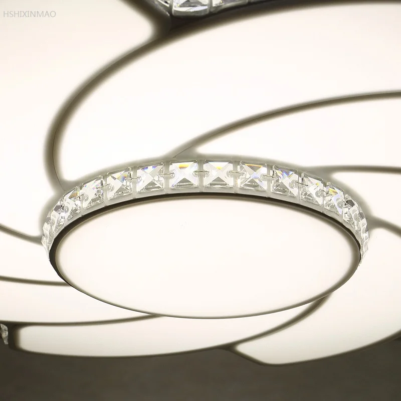 Светодиодный потолочный светильник искусство Хрустальный вихревой для гостиной