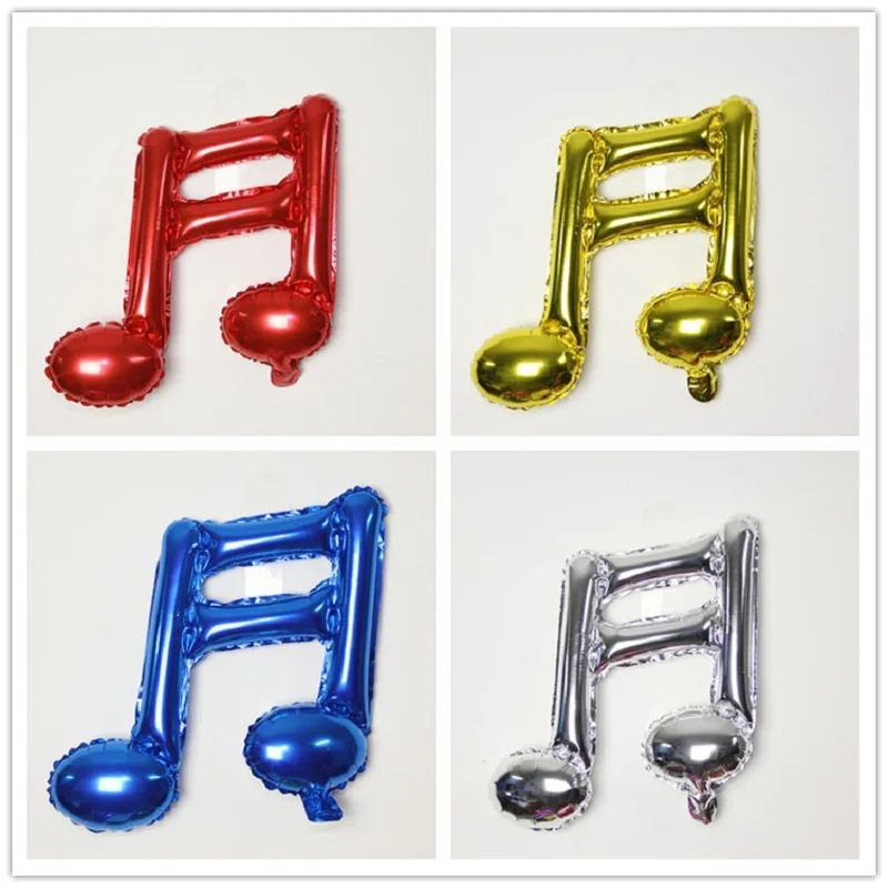 Музыкальная нота шар для нот Примечание металлический цветной воздушный из