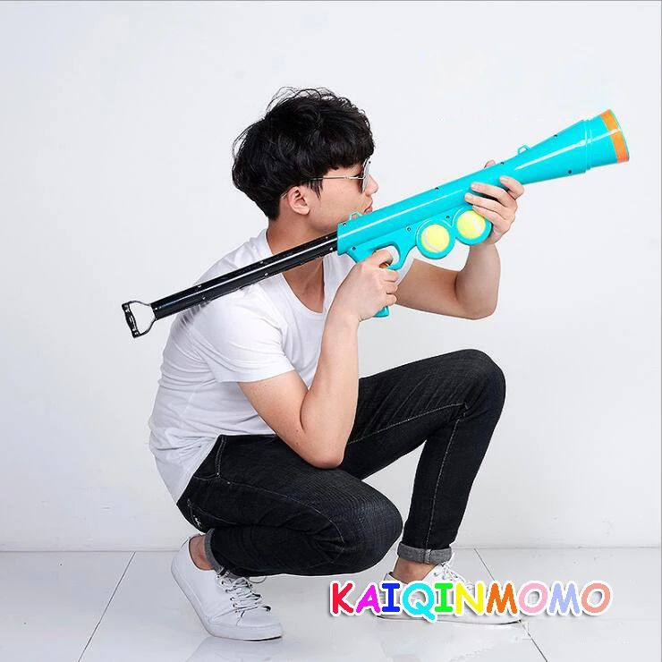 Забавный теннисный мяч для собак пусковой пистолет игрушка тренировки питомца