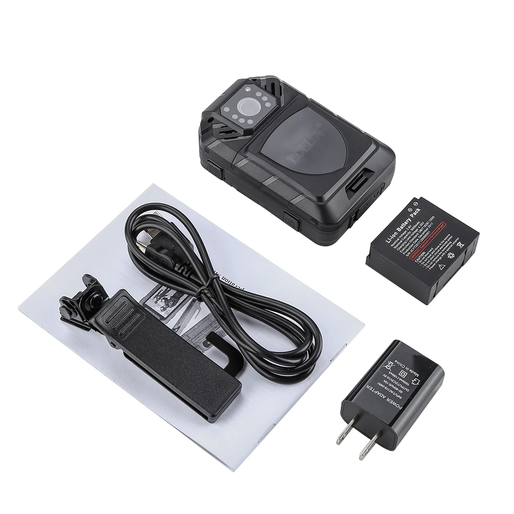 BOBLOV WG4 32G gps камера носимая под одеждой 1080 P зум Функция WI-FI полицейская 2 BatteriesFree