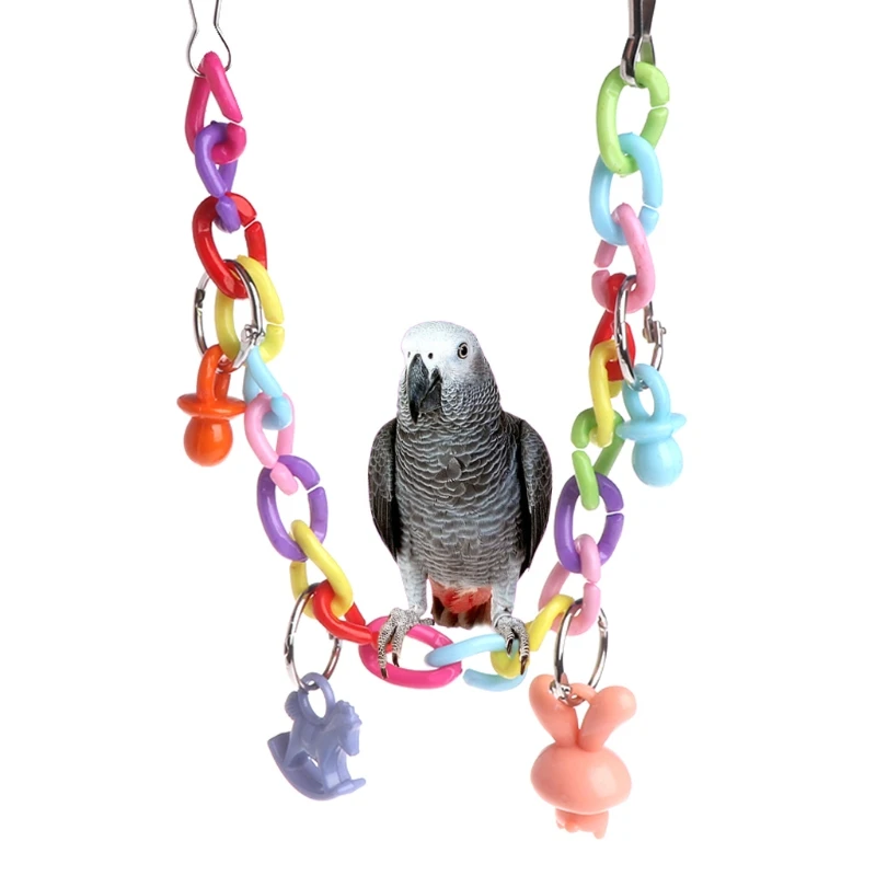 Игрушки-попугаи качели игрушки искусственная кожа держатель подвесная клетка
