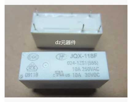 

HOT NEW JQX-118F 024-1ZS1 JQX-118F-024-1ZS1 JQX-118F-024-1ZS1-24VDC 024-1ZS1-24VDC 24VDC 24V 10A relay DIP5