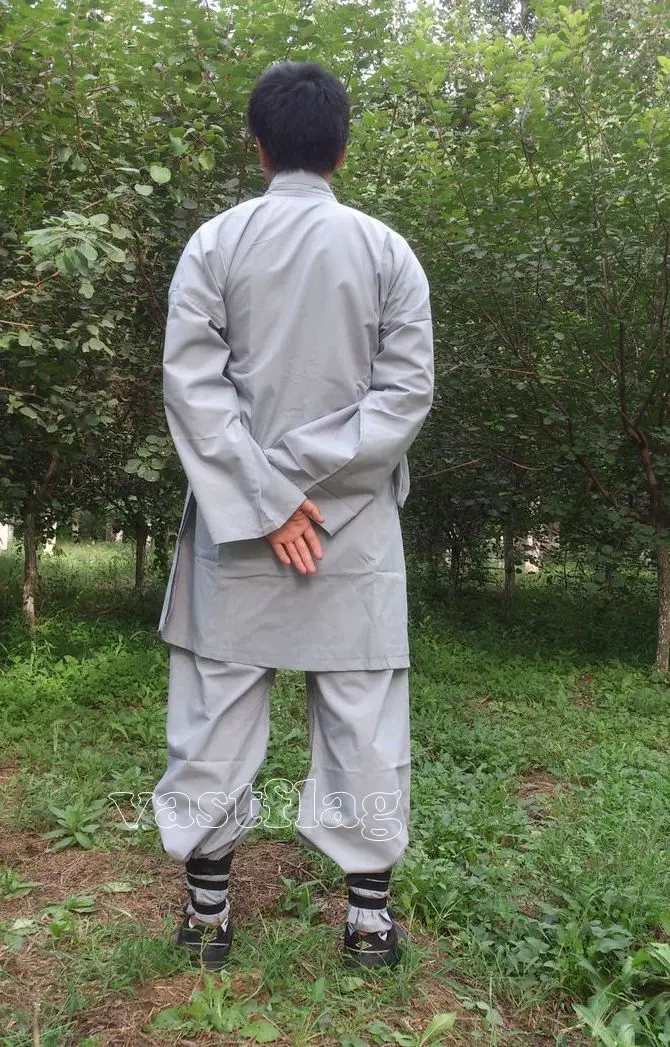 Хлопковые буддийские костюмы унисекс shaolin одежда монахов wing chun kung fu Костюмы