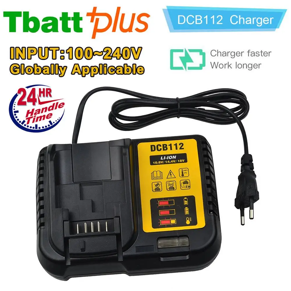 Замена Dewalt DCB112 12 В и 20 Max литий ионный Зарядное устройство заменяет как DCB101 DCB100 DCB105