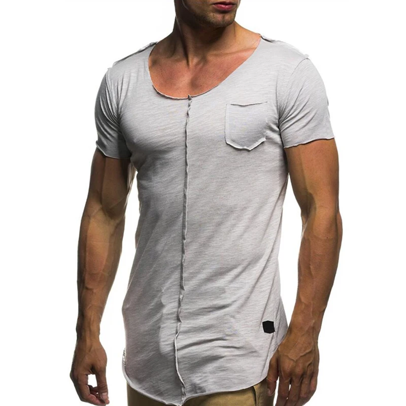 Patchwork Casual Men T-Shirt Hip Hop Color Fashion Men's Oversize O-Neck T shirt Short Sleeve Rough Selvedge shi | Мужская одежда