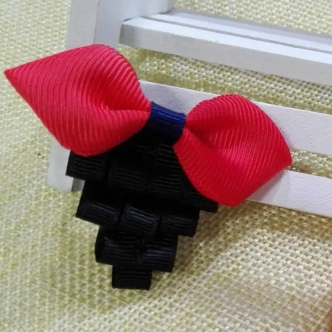 

100pcs/lot Grape Ribbon Sculpture Hair Bow Clip