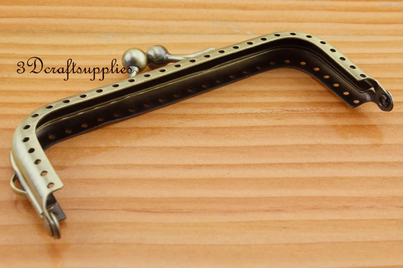 Металлическая рамка для сумки и кошелька швейная с застежкой 10 5 см x 4