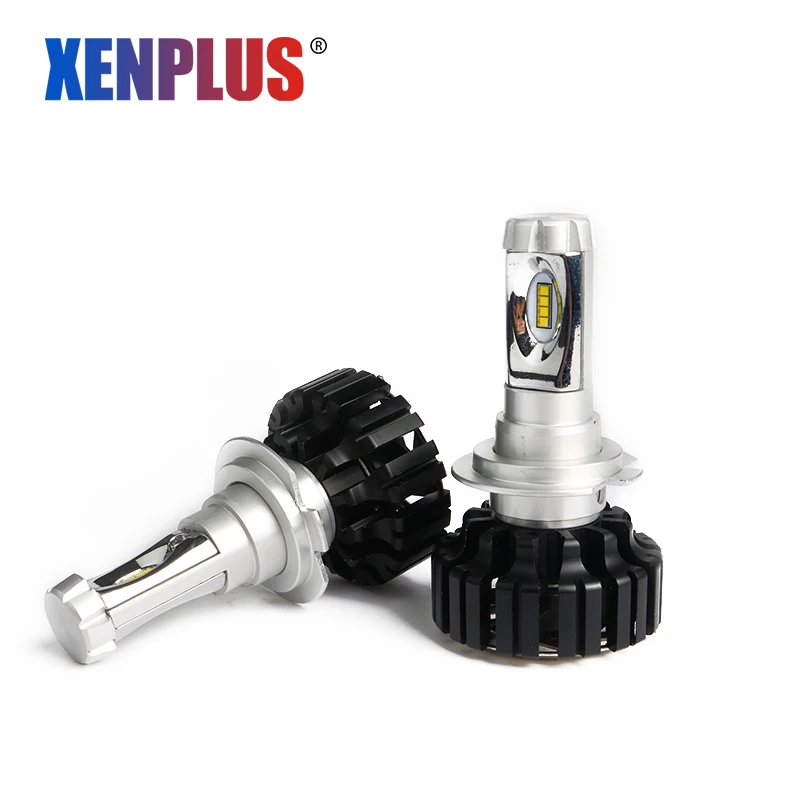 Xenplus H4 светодиодный H7 лампа фары Мини Размер 12 V зэс 8000LM 6500 K супер яркий автомобиль DIY освещения 3000 k 8000 k Автомобильная противотуманная лампа