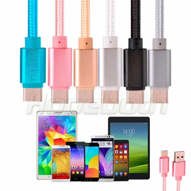 Микро USB кабель плетеный нейлон 1 м 2 3 жесткая ткань для samsung galaxy s6 s7 edge