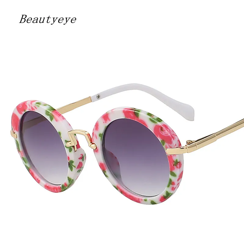 Модные круглые детские солнцезащитные очки Beautyeye Детские винтажные с защитой от