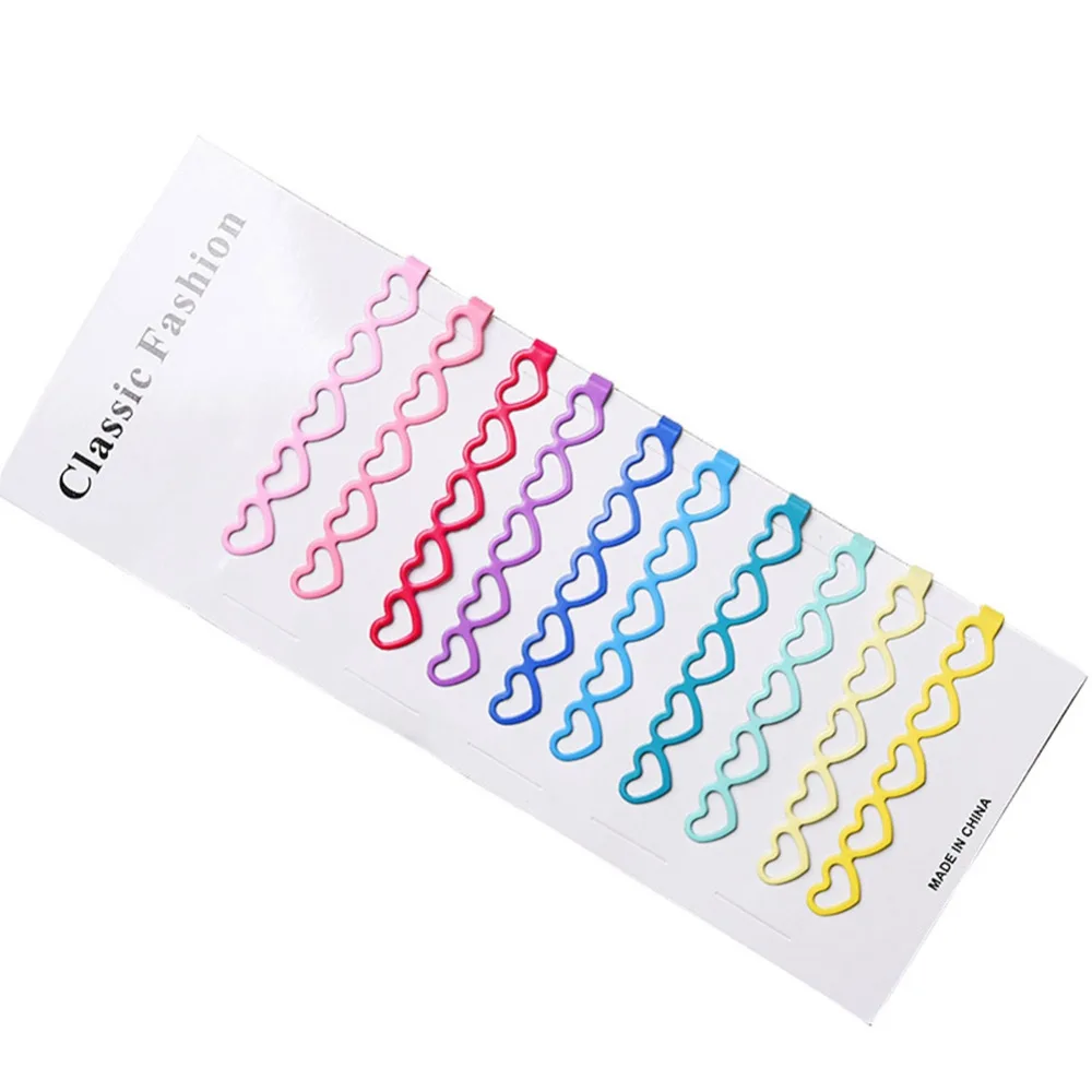 10 шт./компл. яркие цвета заколки для волос женщин резинки милые аксессуары с