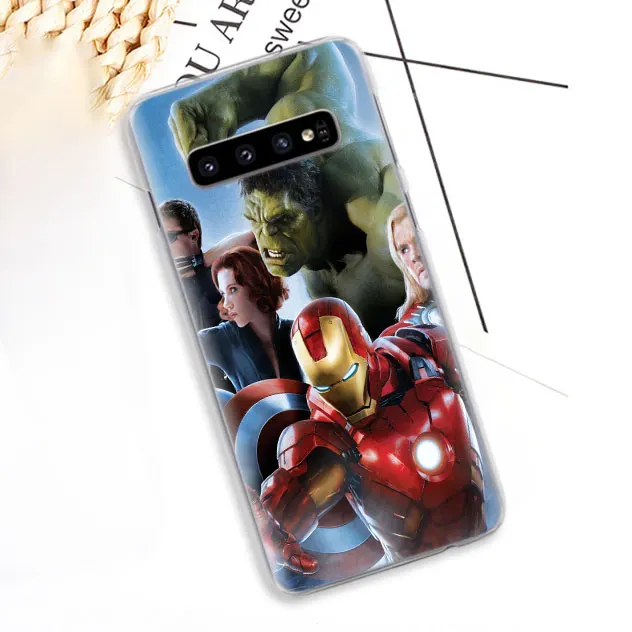 06 Marvel Герой Железный человек телефон чехол s для samsung Galaxy S10e S10 плюс S8 S9 плюс S6 S7 край A40 A50 A70 M20 чехол Coque - Цвет: 06