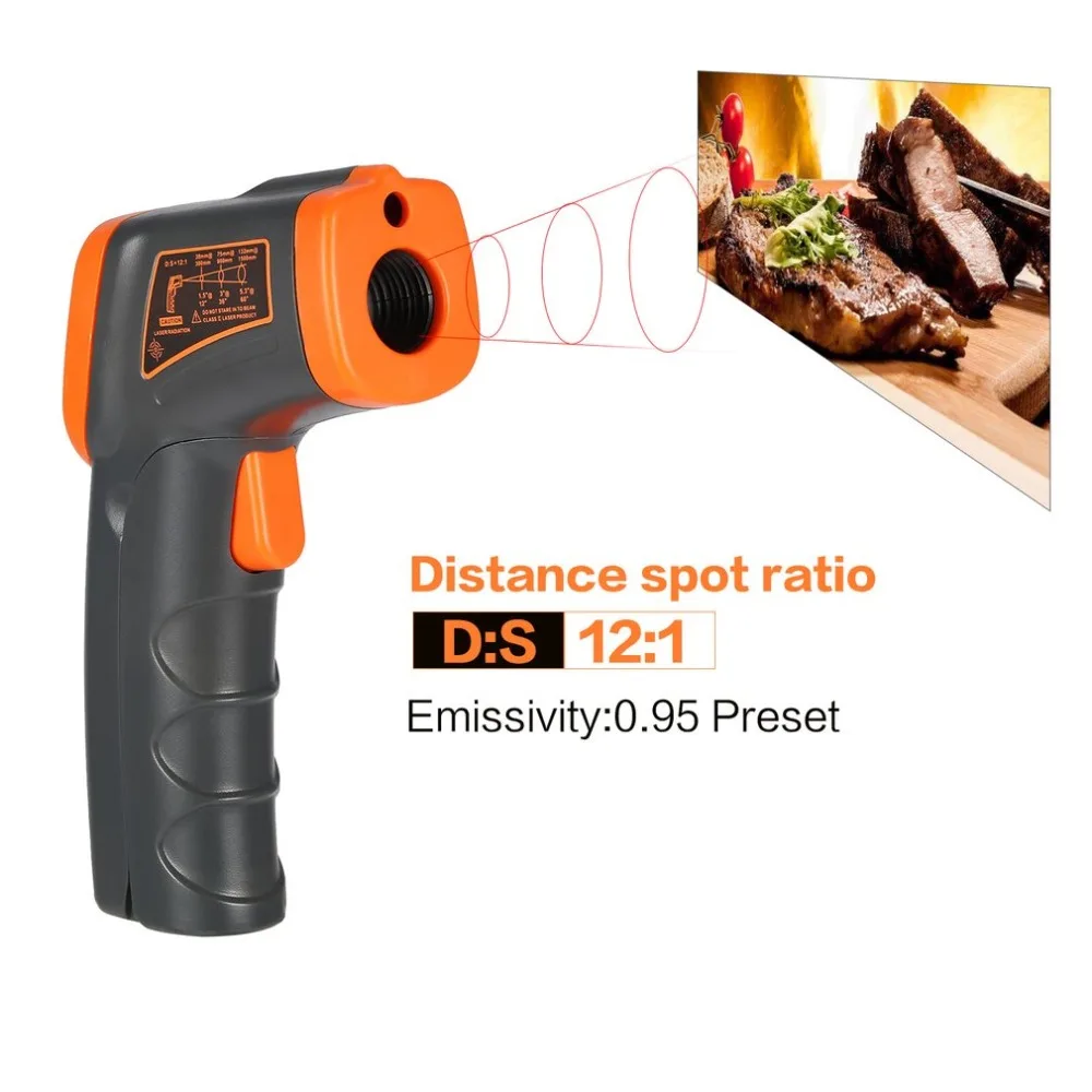 SMART SENSOR LCD AT380 Infrared Thermometer Non Contact Temperature Pyrometer IR Laser Point Gun | Инструменты