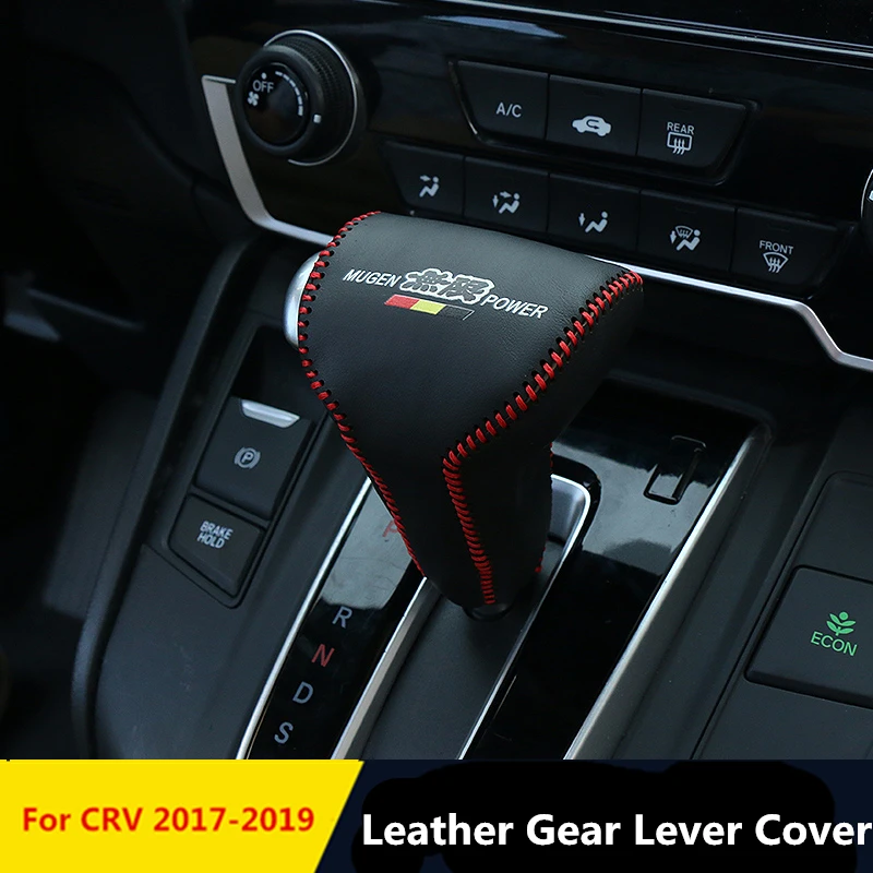 Для Honda CRV 2017 2019 кожаный рычаг переключения передач крышка рычага ручки украшение