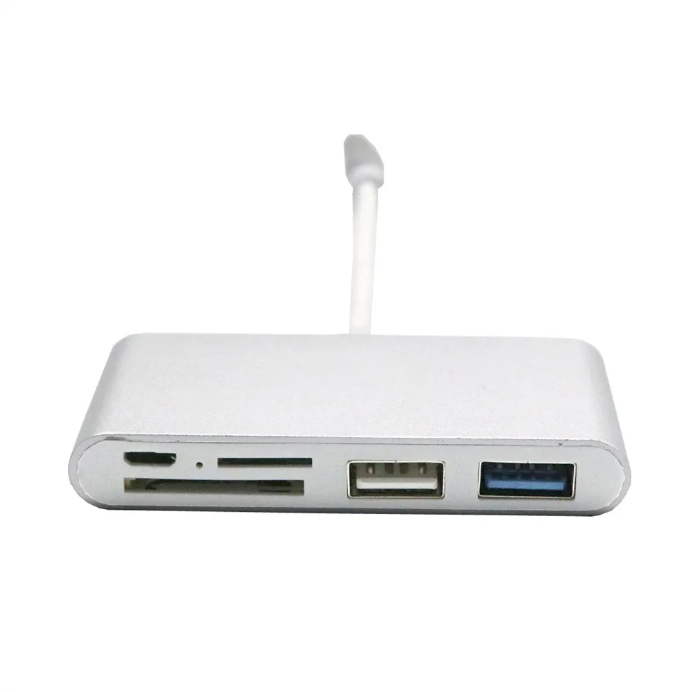 HIPERDESL 5-в-1 Тип-C USB-C 3 1 OTG USB 0 2 концентратор SD/устройство для считывания с tf-карт