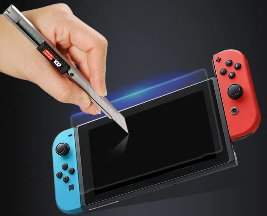 Nintend переключатель 3 в 1 комплект закаленное экран протектор, Playstand Держатель Кронштейн, игровая карта CD-диск держатель для Nintendos переключатель NS