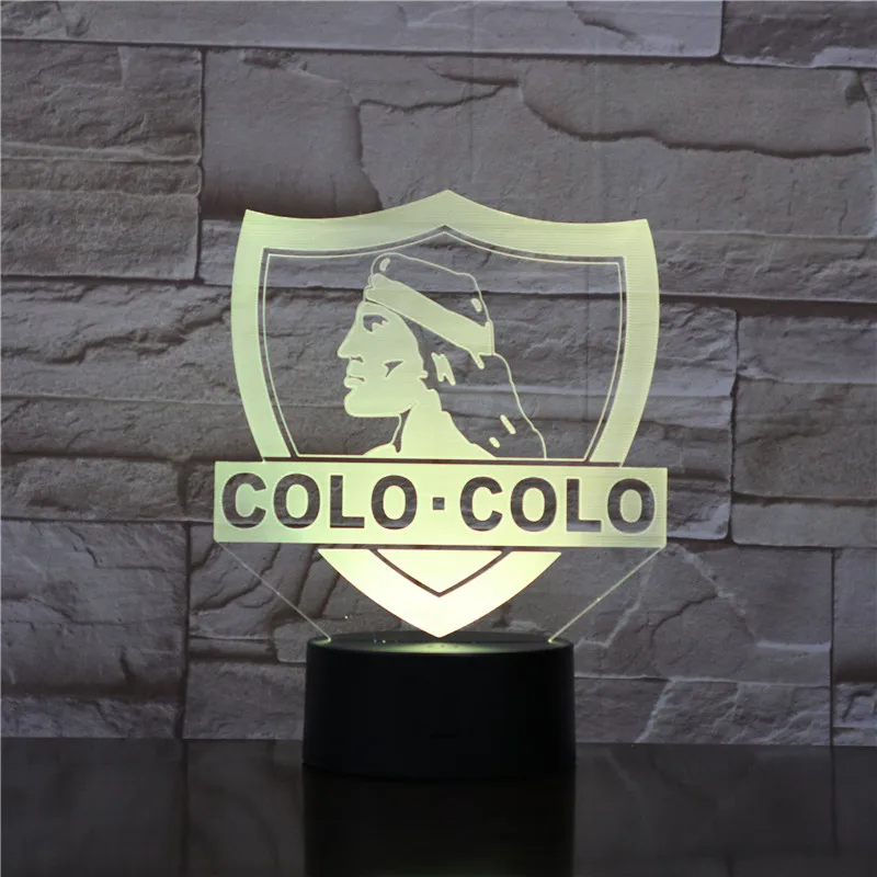 Коло футбол 3D LED USB лампа Акриловая Новинка рождественское освещение подарок RGB
